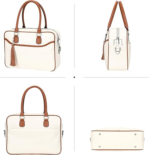 joyluxee Genuine Leather Satchel Handbags for Women Purse Top Handle Shoulder Bag