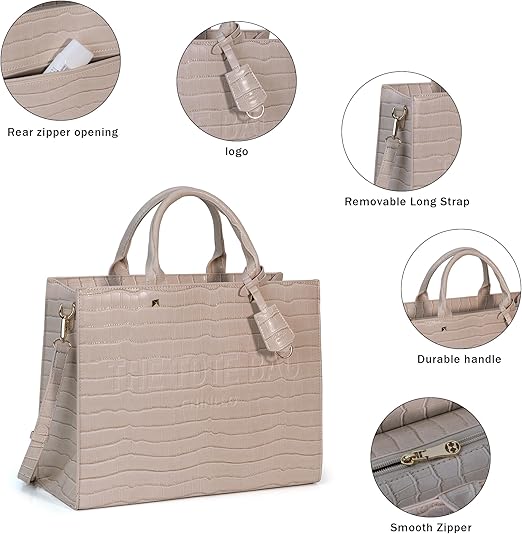 joyluxxee Tote Bag for Women Top Handle Stachel Purse and Handbags with Shoulder Strap 4.4 4.4 out of 5 stars   (547)